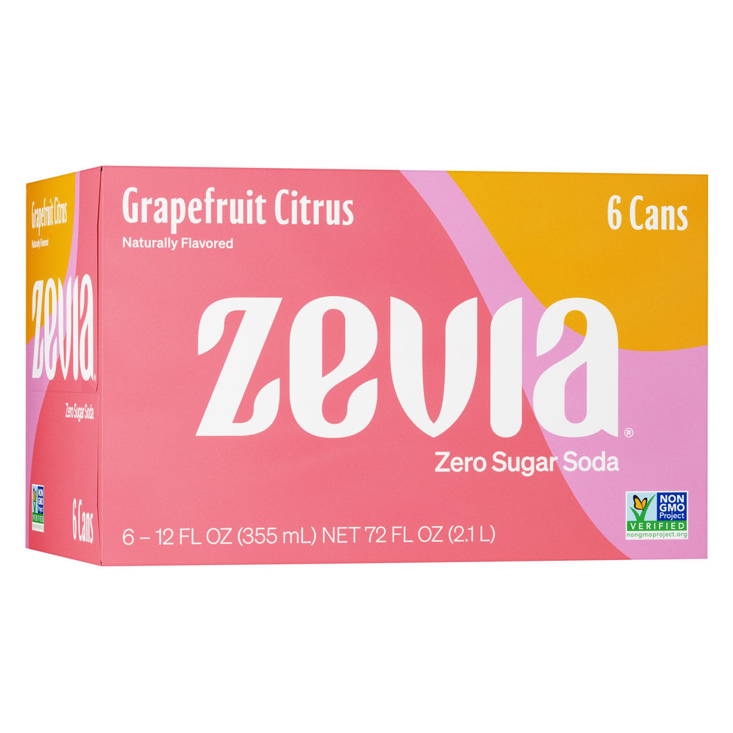 Grapefruit Citrus Soda Zevia 6 Pack