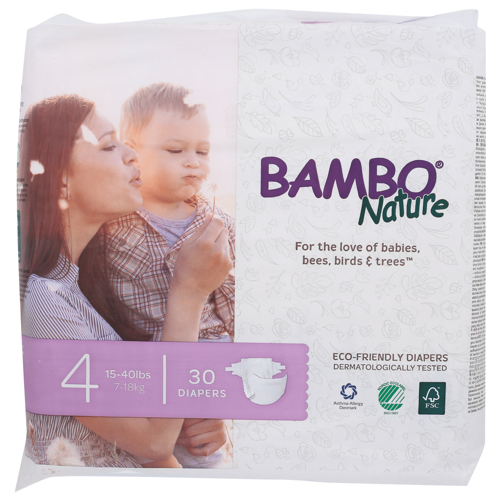 Bambo Nature Eco Friendly Diapers Size 4