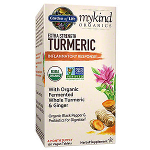 Garden of Life Extra Strength Organic Turmeric 120t