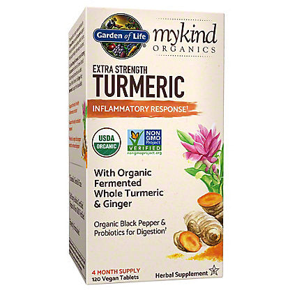 Garden of Life Extra Strength Organic Turmeric 120t