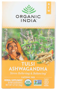 Organic India Tulsi Ashwagandha 18tb