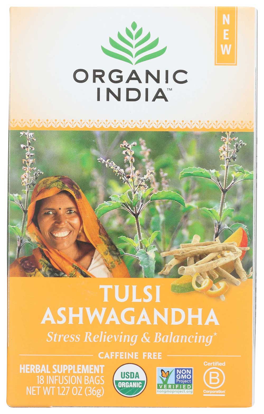 Organic India Tulsi Ashwagandha 18tb