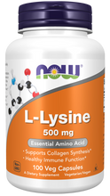 Load image into Gallery viewer, NOW L-Lysine 500 mg 100 C
