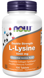 NOW L-Lysine Double Strength 1000 mg 100 T