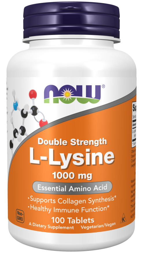 NOW L-Lysine Double Strength 1000 mg 100 T