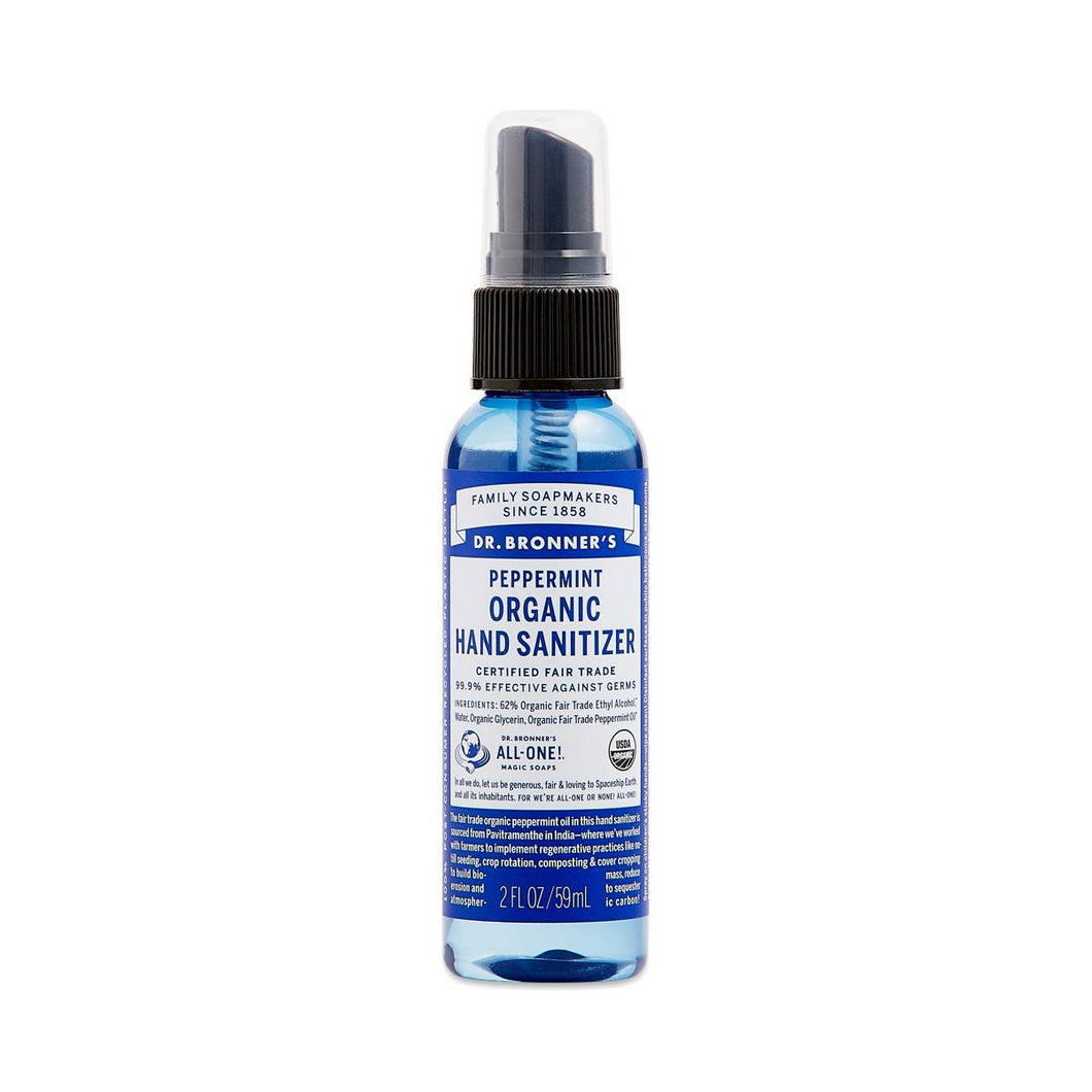 Dr. Bronner's Organic Hand Sanitizer Peppermint