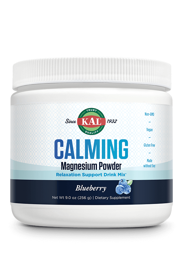KAL Calming Magnesium Powder Blueberry 9.0oz