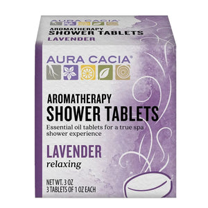 Aura Cacia Aromatherapy Shower Tablets Lavender 3t