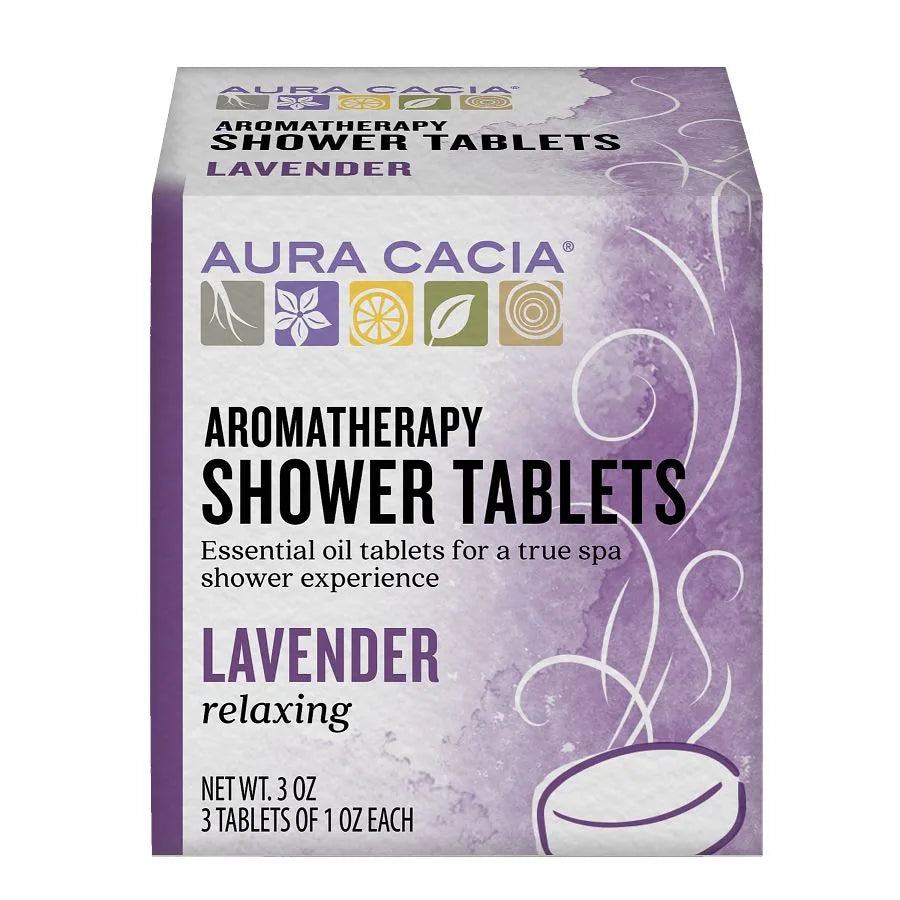 Aura Cacia Aromatherapy Shower Tablets Lavender 3t