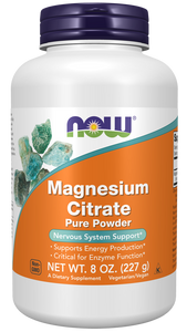 NOW Magnesium Citrate Pure Powder 8 oz