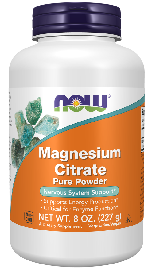 NOW Magnesium Citrate Pure Powder 8 oz