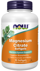 NOW Magnesium Citrate 90sg