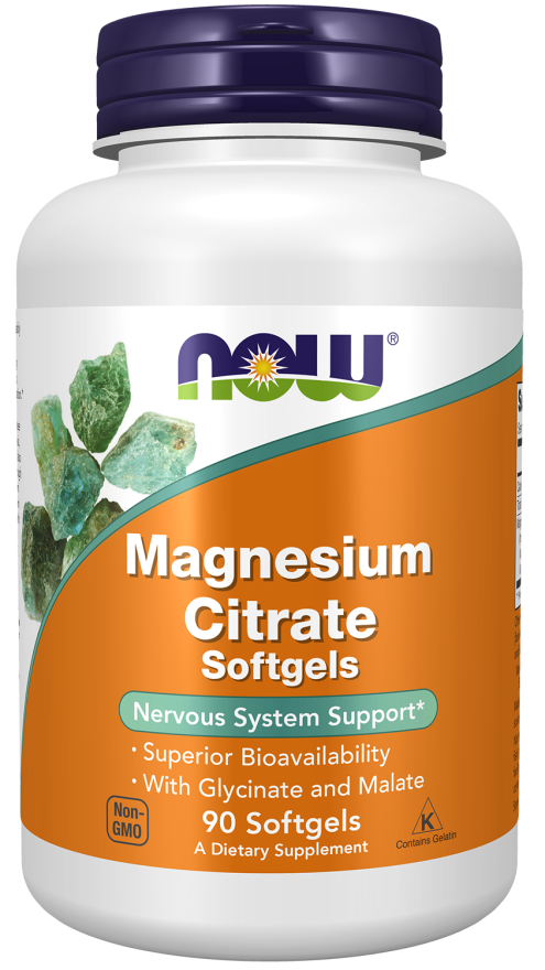 NOW Magnesium Citrate 90sg