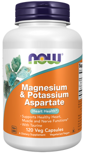 NOW Magnesium & Potassium Aspartate 120 C