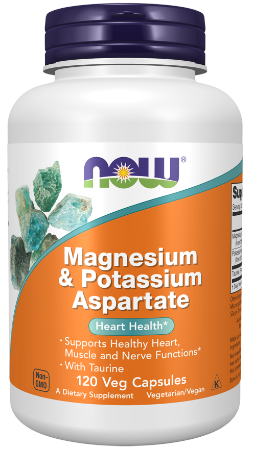 NOW Magnesium & Potassium Aspartate 120 C