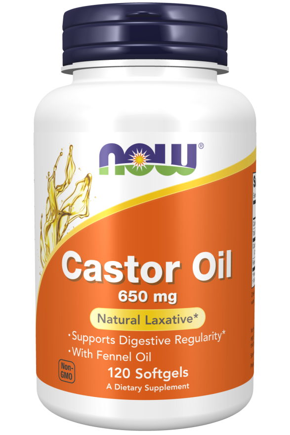 Castor Oil 650mg NOW