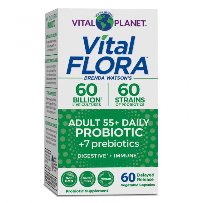 Vital Flora Adult 55+ Daily Probiotic 60vc