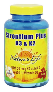 Nature's Life Strontium Plus D3&K2 60t