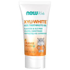 Now Xyli-White Kids Toothpaste Gel Orange Splash 3oz