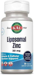 Kal Liposomal Zinc 30mg 30vc