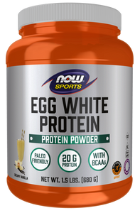 Now Egg White Protein Vanilla 1.5Lbs