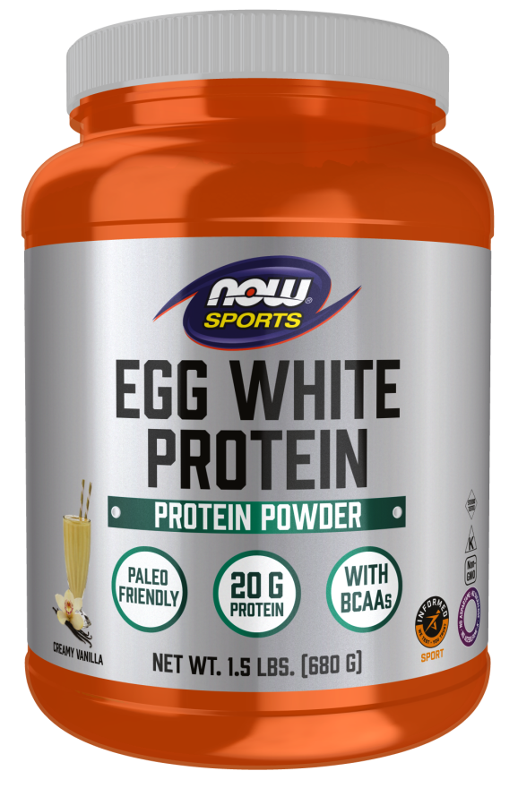 Now Egg White Protein Vanilla 1.5Lbs
