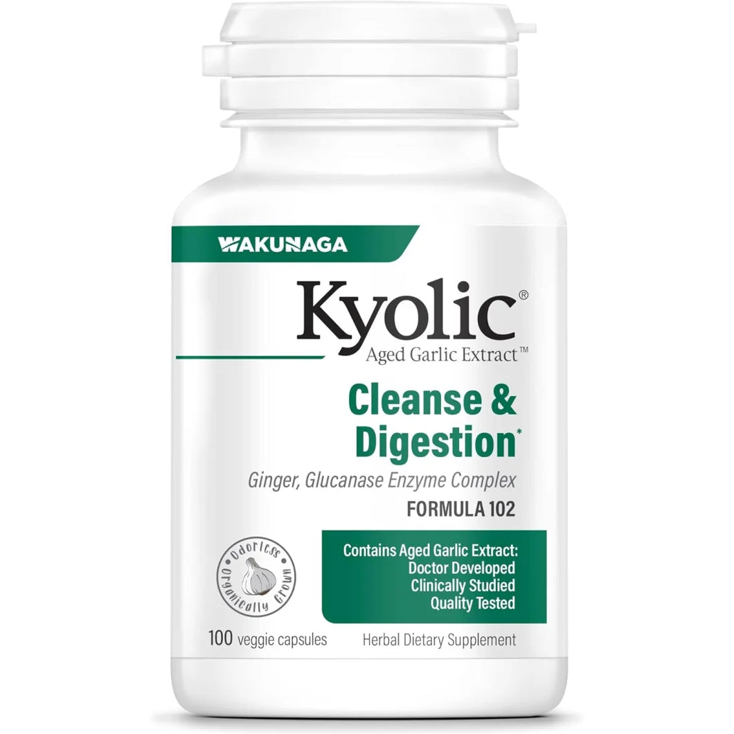 Kyolic Formula 102 Candida Cleanse + Digestion 100vc