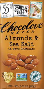 Chocolove Almonds & Sea Salt Dark Chocolate 3.2oz