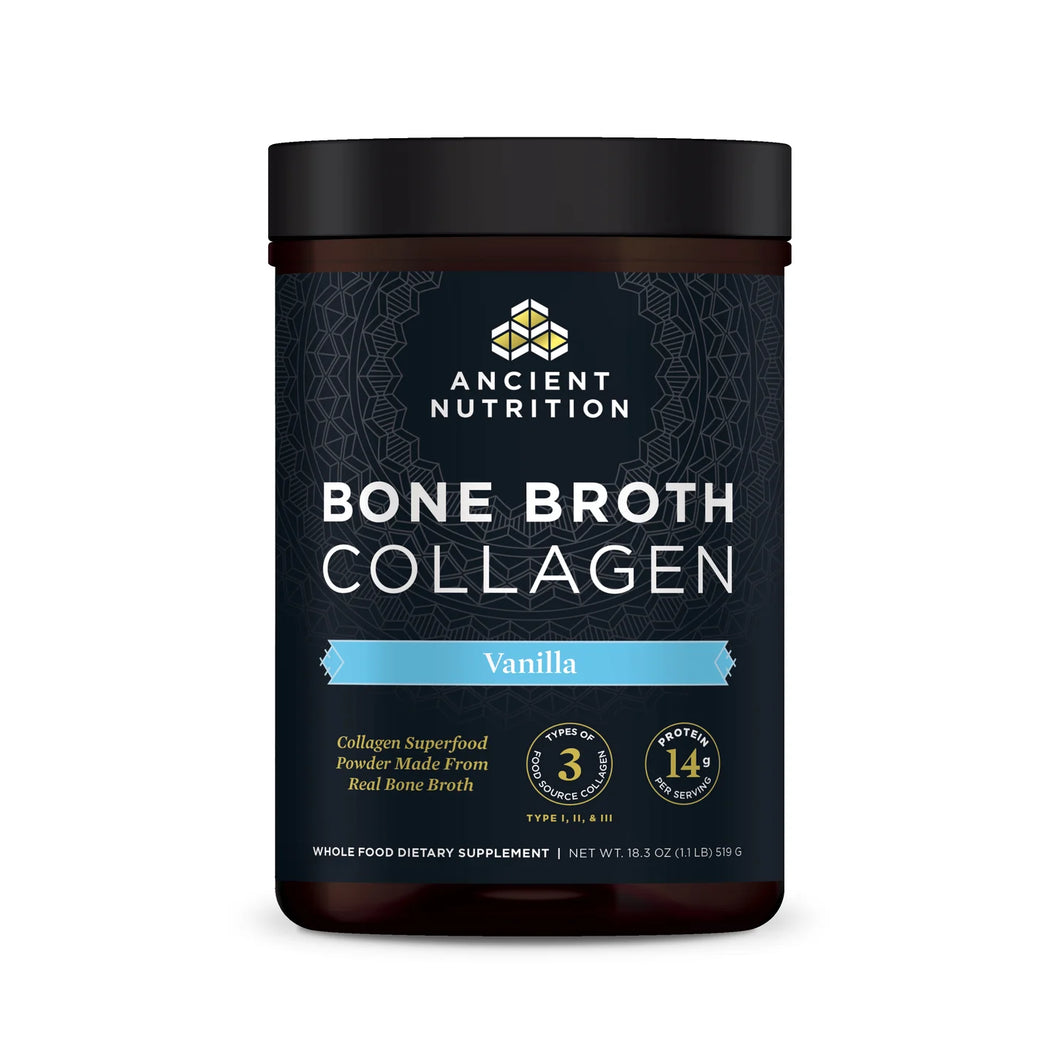 Ancient Nutrition Bone Broth Collagen Vanilla 30srv