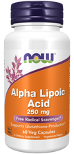 Load image into Gallery viewer, Alpha Lipoic Acid 250mg NOW
