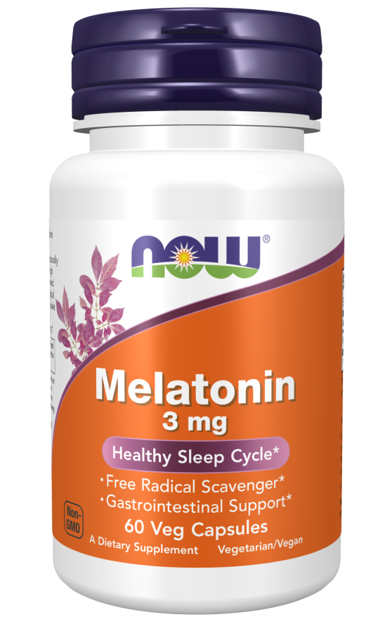 NOW Melatonin 3 mg 60 C