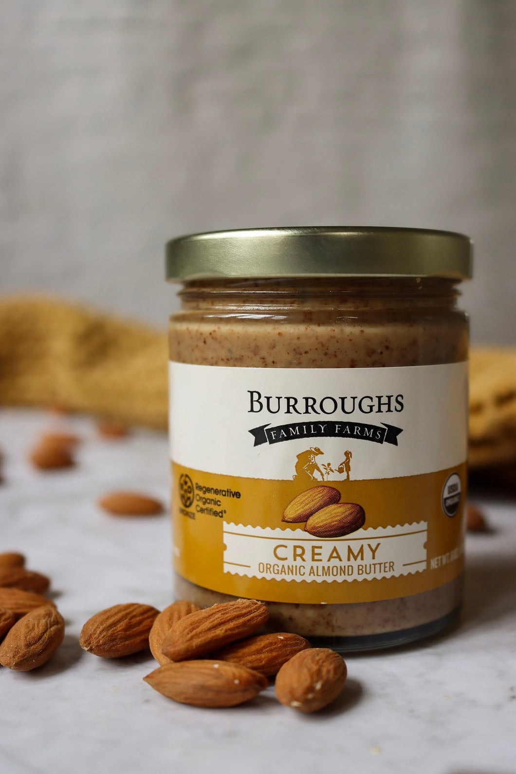 Burroughs Creamy Organic Almond Butter 6oz