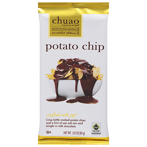 Chuao Potato Chip Chocolate Bar 2.8oz