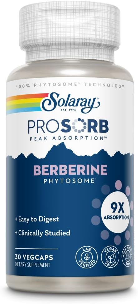 Solaray Prosorb Berberine Phytosome 30 VC
