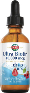 KAL Ultra Biotin Mixed Berry Flavor 10000 mcg 2 oz