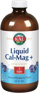 KAL Liquid Cal-Mag+ Blueberry Flavor 16 oz