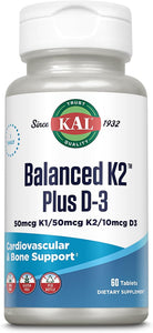 KAL Balanced Vitamin K2 Plus D3 60 T