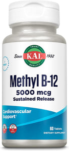 KAL Methyl B12 5000 mcg Sustained Release 60 T