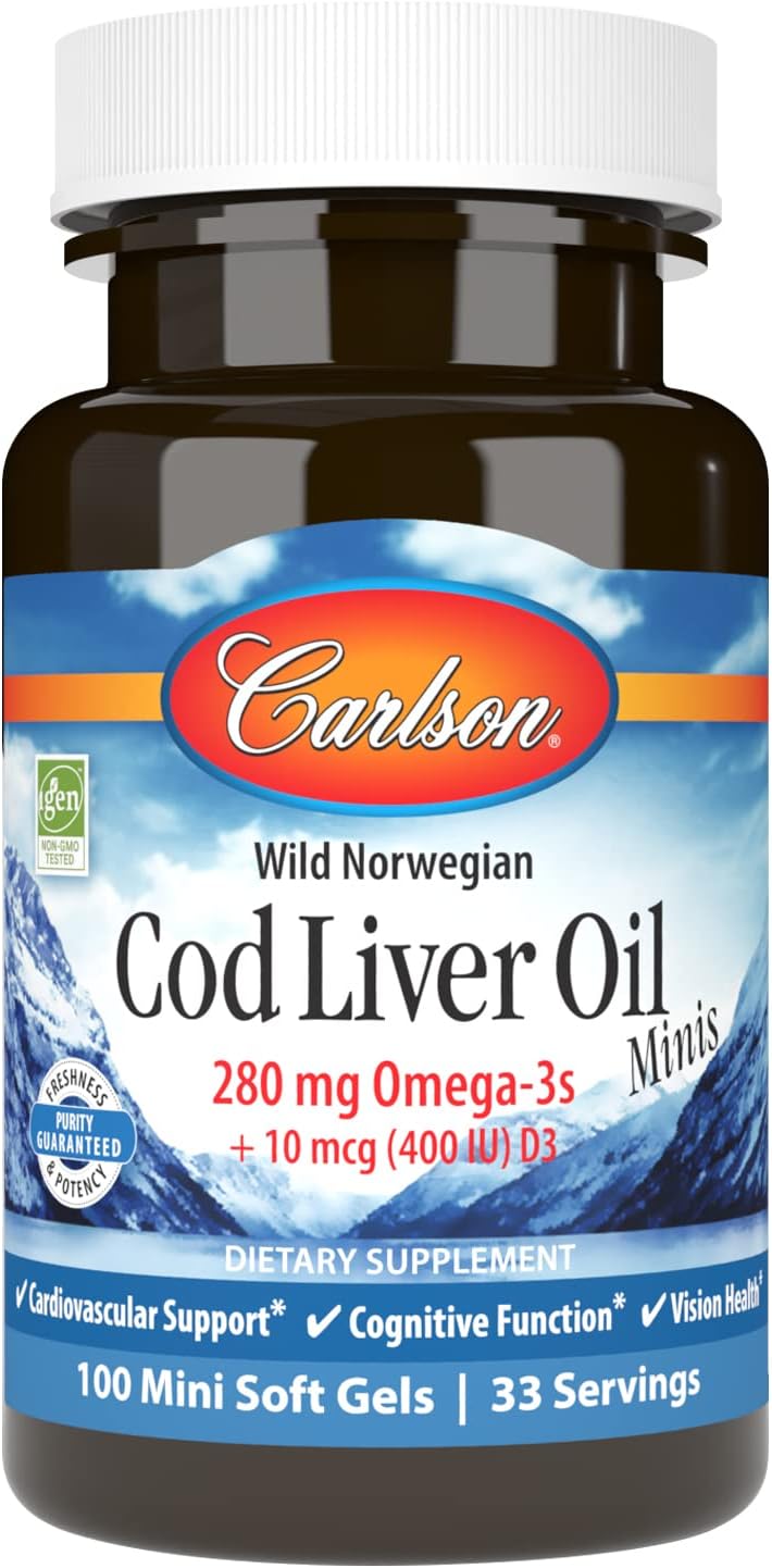 Carlson Cod Liver Oil Minis 100 Sg