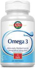 Load image into Gallery viewer, KAL Omega-3 Fish Oil 60 SG
