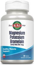 Load image into Gallery viewer, KAL Magnesium Potassium Bromelain 60 T
