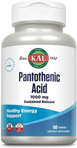 KAL Pantothenic Acid Sustained Release 1000 mg 100 T