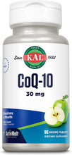 Load image into Gallery viewer, KAL CoQ10 Green Apple Flavor 30 mg 90 T
