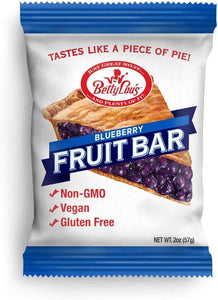 Betty Lous Fruit Bar Blueberry 2oz