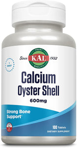 KAL Calcium Oyster Shell 600 mg 100 T