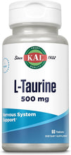 Load image into Gallery viewer, KAL L-Taurine 500 mg 60 T
