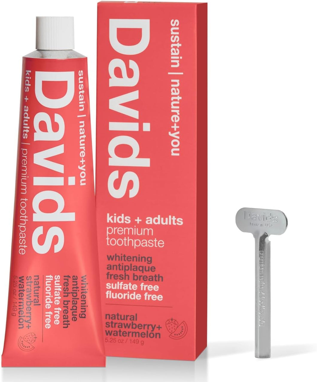 David's Kids + Adults Toothpaste Whitening Antiplaque Fresh Breath