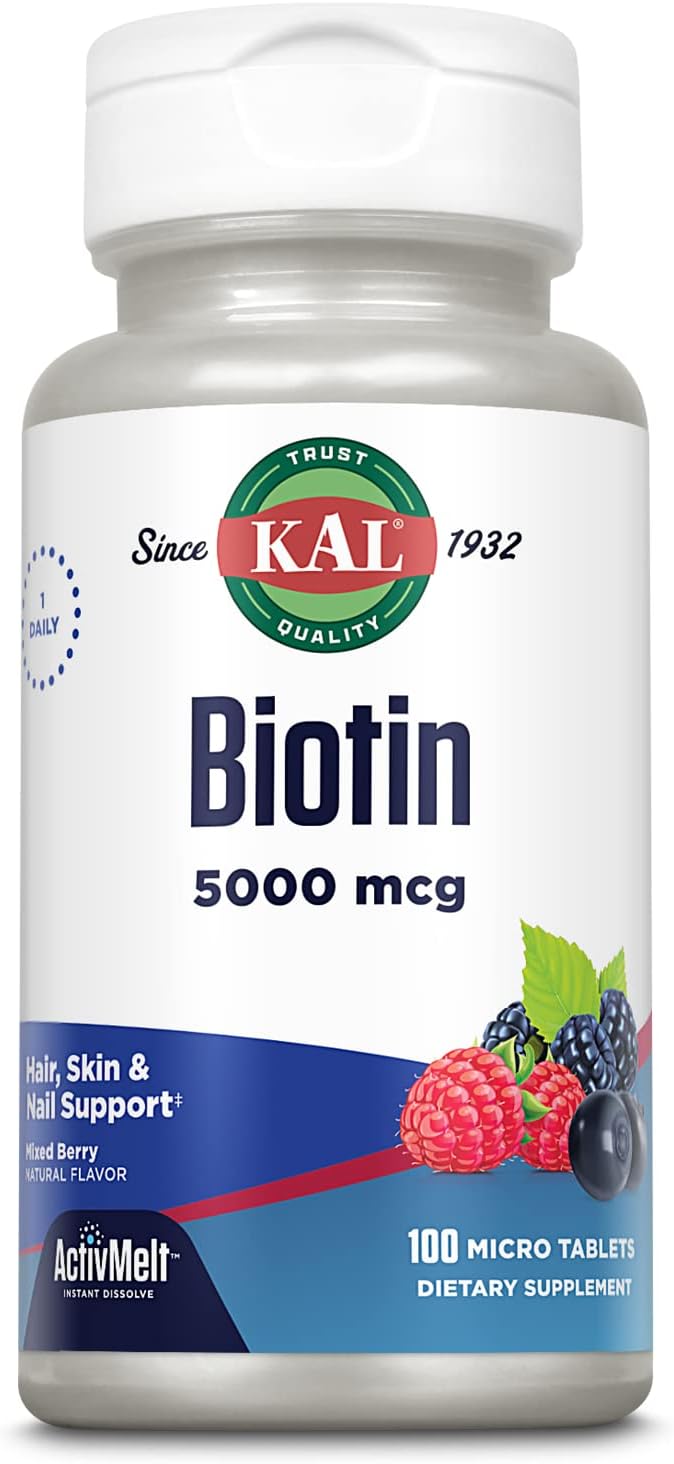 KAL Biotin Mixed Berry 5000 mcg 100 T