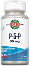 Load image into Gallery viewer, KAL P-5-P Vitamin B6 50 mg 50 C
