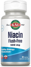 Load image into Gallery viewer, KAL Flush-Free Niacin 500 mg 60 V
